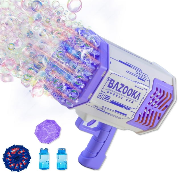 Máquina de burbujas Petrella Bubble Gun con luces LED para niños