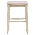 thumbnail image 3 of Linon Marino 30" Wood Backless Bar Stool in White Wash, 3 of 9
