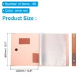 thumbnail image 2 of Uxcell 12.1 x 10.6 Inches Portfolio Binder Folder, 1 Pcs 60 Pocket with Plastic Sheet Protector Sleeve, 2 of 5