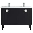 thumbnail image 2 of Venezian Collection - 48" Double Black Bathroom Vanity, - Chrome Handles.&nbsp;, 2 of 9