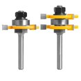 thumbnail image 1 of 2Pcs 6Mm Shank Joint Assembly Router Bit Set Tongue & Groove T-Slot Milling Cutter for Woodwork Cutt, 1 of 5