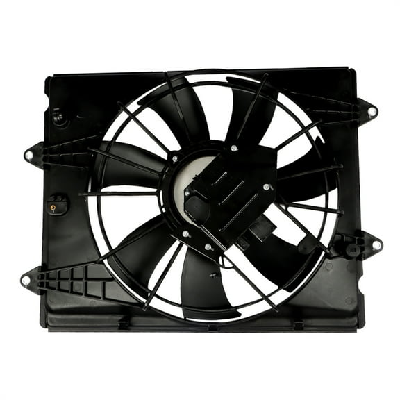 LABLT Engine Radiator Condenser Cooler Cooling Fan Assembly 2016-2021 Civic DX/LX/SE/EX/Sport HO3115174 190155BAA01 12V Black
