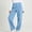 *Light Blue, variant on ClodeEU Women's Corduroy Elastic Waist Straight Leg Pants ,Casual Loose Trousers with Pockets ,Women's Plus L