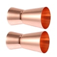 thumbnail image 3 of HEMOTON  2 Pcs Cocktail Jigger Shaped Stainless Measuring Cups Golden, 3 of 8