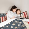 thumbnail image 5 of Homewish Retro US Flag Bedding Comforter Set for Child, Rustic Farmhouse Twin Comforter Sets, Countryside Theme Bedding Set, Super Cozy Room Decor, 2-Piece, 5 of 8