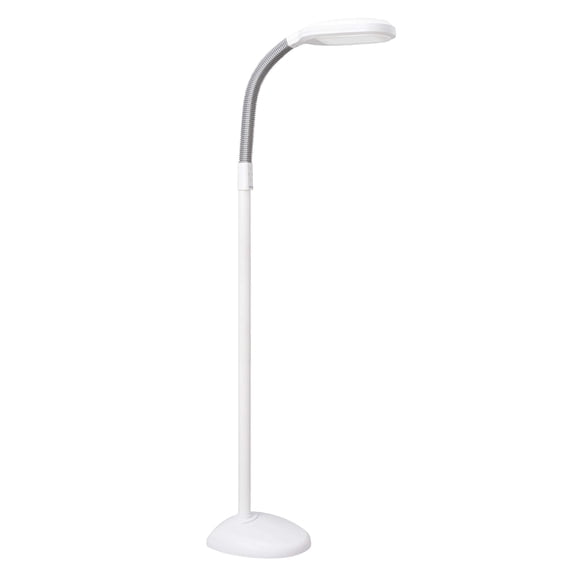 Verilux SmartLight Full Spectrum LED Modern Floor Lamp with Adjustable Brightness, Flexible Gooseneck and Easy Controls - Reduces Eye Strain and Fati