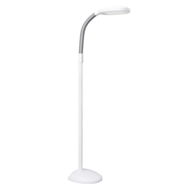 Verilux SmartLight Lampe de Sol Moderne à Spectre Complet LED avec Luminosité Réglable, Col de Cygne Flexible et Contrôles Faciles - Réduit la Fatigue Oculaire