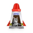 thumbnail image 1 of American Cat Club Casa para Gatos con rascador y zacate gatera incluida, Nave Espacial, 1 of 5