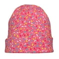 thumbnail image 7 of Xecao Colorful Sprinkles Donuts Print Beanie Knitted Hat for Men Women, Winter Fashion Knit Cuffed Caps Unisex, 7 of 7