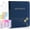 Navy, variant on Aesthetic Document Organizer Linen Folio Folders with Pockets, 3-Ring Accordion Storage Binders Expanding File Folder for Important Papers, Documents and Files