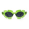 thumbnail image 1 of Womens Tropical Monstera Foliage Leaf Mod Cat Eye Sunglasses Green Black, 1 of 4