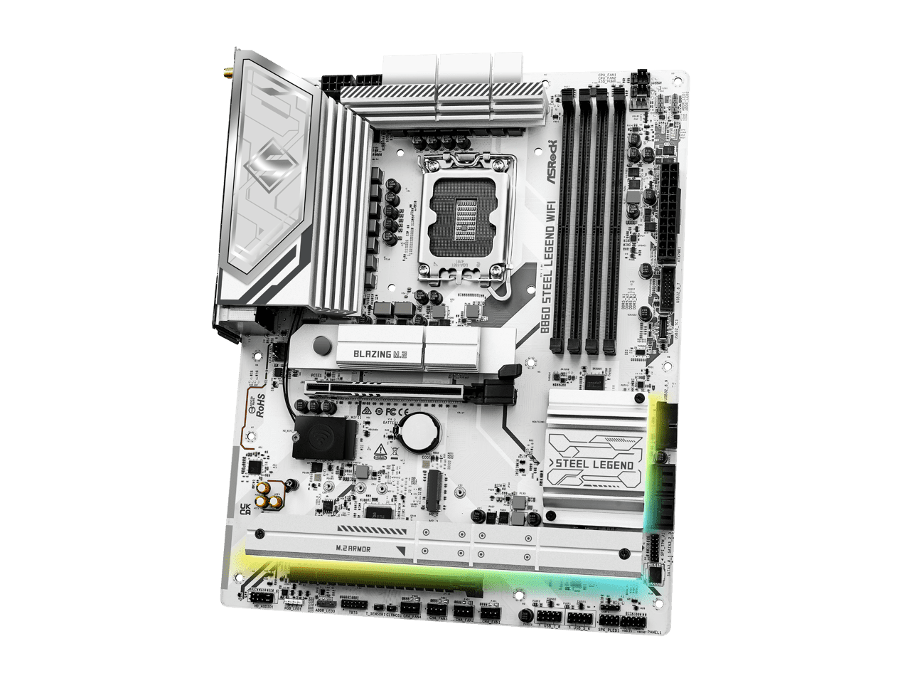 ASRock B860 Steel Legend WiFi LGA 1851 Intel B860 SATA 6Gb/s DDR5 ATX Motherboard
