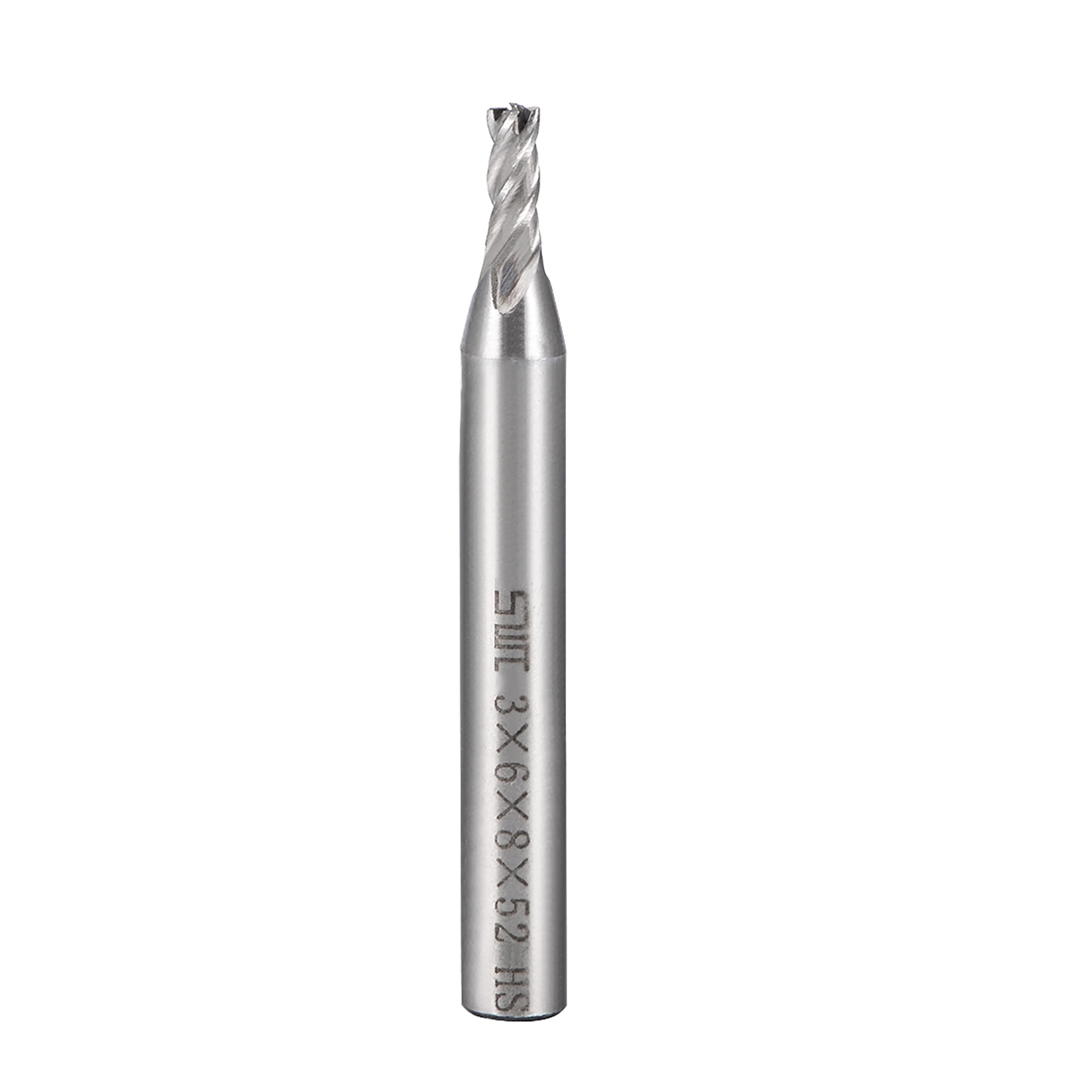 HSS Straight Shank 3-Flute End Mill Cutter CNC Milling Cutting Router Bit 8mm