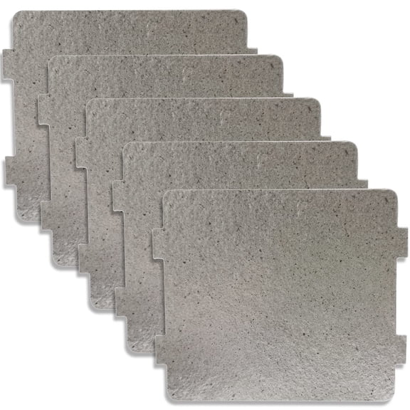 5 Pcs Heat Resistant Mica Sheet for Microwave, Universal Waveguide Cover Repair Part, Kitchen Home Appliance Accessory, 4x4.7 Inch, Gray