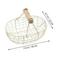 thumbnail image 6 of YOSADIER Vintage Beige Iron Basket for Home Storage, Kitchen Organization, Decorative and Versatile Multi-Purpose Use, 6 of 7