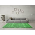thumbnail image 3 of Ahgly Company Indoor Rectangle Abstract Green Modern Area Rugs, 6' x 9', 3 of 4