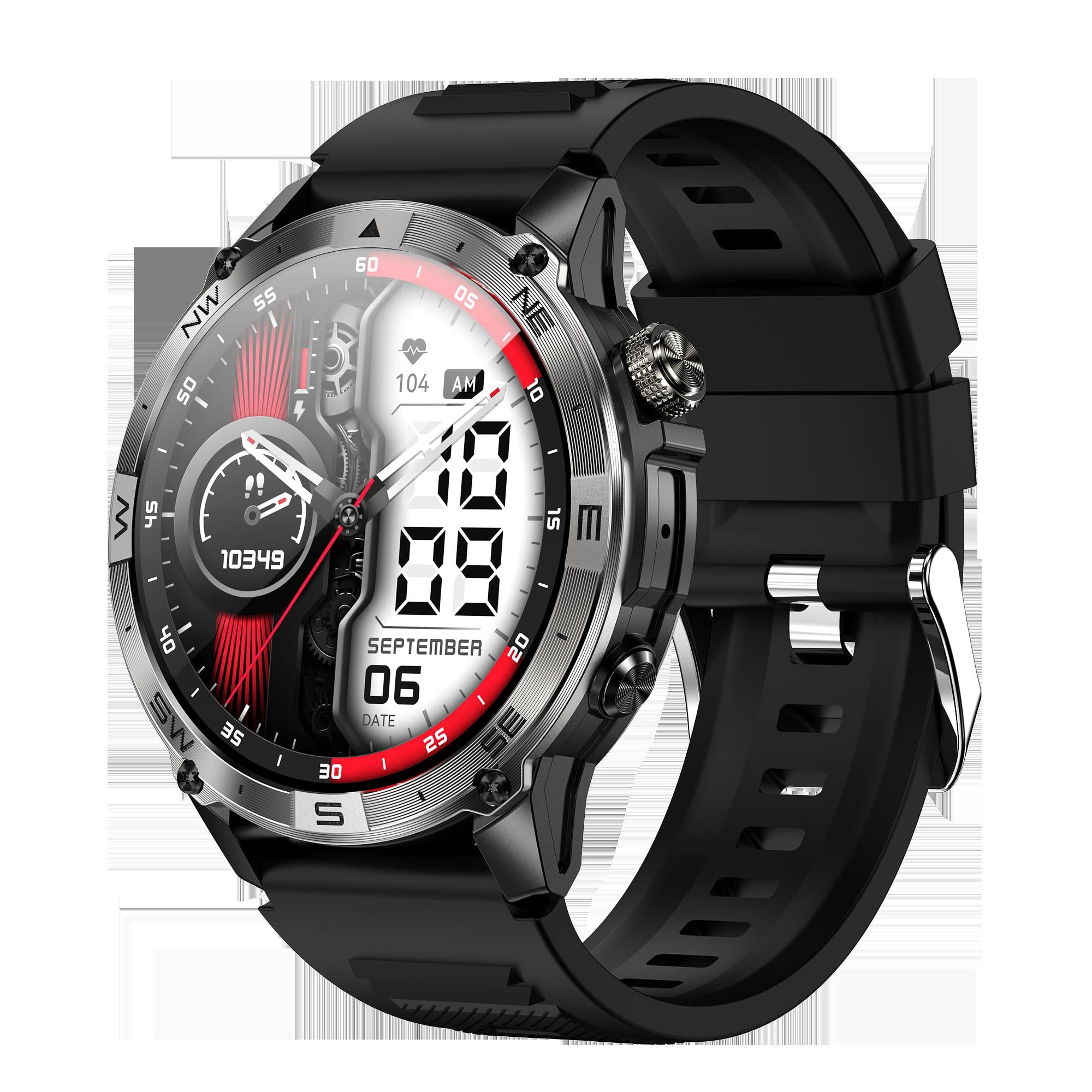 Smart Watch with GPS Tracking,1.43" AMOLED Display,IP68 Waterproof,30-Day Battery,Offline Payment – Fitness Tracker for Travel – Perfect Gift for Husband,Christmas,Valentine's Day (12-Month Warranty)