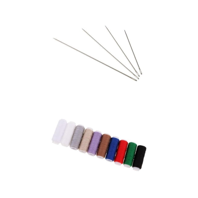 Agujas de coser perfecl acero 4 piezas 10 12.5 15 17.5cm colores