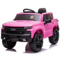 12V Battery Powered Electric Car for Kids ,Licensed Chevrolet Silverado Ride On Truck Car with Remote Control,MP3/FM, LED Lights,3.7mph Max Speed,Spring Suspension Electric Vehicle for Kids/Toddlers