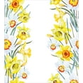 thumbnail image 3 of Daffodil Duvet Cover Set, Spring Flowers Composition for Blossoming Results Natural Print, Decorative 3 Piece Bedding Set with 2 Pillow Shams, Calking Size, Yellow White Red, by Ambesonne, 3 of 3