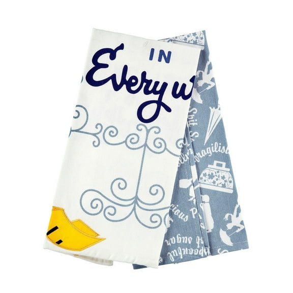 Disney Parks Mary Poppins Perfect in Every Way Dish Kitchen Towels Set New W Tag