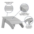 thumbnail image 4 of Emma + Oliver White Indoor/Outdoor Poly Resin Adirondack Style Ottoman, 4 of 10