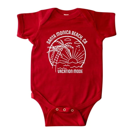 

Inktastic Summer Vacation Mode Santa Monica Beach California Gift Baby Boy or Baby Girl Bodysuit