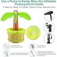 thumbnail image 5 of Pool Floating Drink Bar, PVC Spa Bar Inflatable Hot Tub Side Tray Coconut Palm Ice Buffet Floating Water Fruit Salad Bucket, 5 of 5
