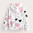 thumbnail image 4 of Atogsazn Kids Girls Valentine's Day Hoodies Children Casual Oversized Long Sleeve Pullover Sweatshirts Outfit Tops Clothing Pink 5-6 Years Fashion, 4 of 6