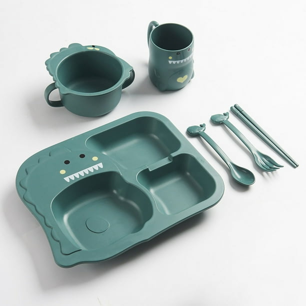 Plato de comida, vajilla para niños PP Linda bandeja de comida para bebés Plato de vajilla para niños Elaborado con cuidado
