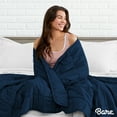 thumbnail image 4 of Bare Home 17lb Weighted Blanket, 60"x80", Dark Blue, 4 of 8
