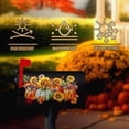 thumbnail image 3 of Fall Mailbox Covers Magnetic Standard Size Autumn Pumpkin Sunflower Mailbox Cover Maple Leaves Mailbox Post Cover Waterproof Mailbox Decor Flower Floral Mailbox Wraps for Garden 21 * 18 Inch, 3 of 6