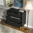 thumbnail image 5 of Dresser for Bedroom with 6 Storage Drawers,  Fluted 6 drawer dresser,  Modern Wood Chest of Drawers for Bedroom Living Room Hallway, 5 of 6