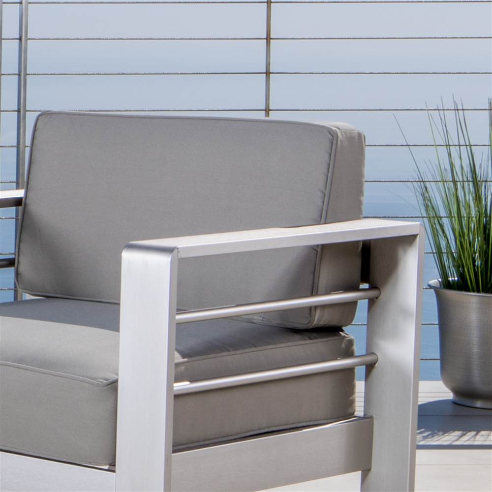 Cape Coral Aluminum 5 Piece Outdoor Chat Set - image 3 of 6