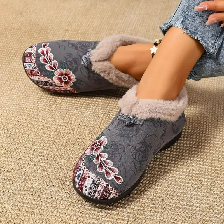 dress flats for winter Women's Flats Shoes Ballet Flats Dress Shoes Women's Fashionable Casual And Winter All-Match Loafers Solid Color Round Toe Flat Thick Sole One-Foot