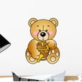 thumbnail image 1 of Bear Eats Honey Wall Decal Mural by Wallmonkeys Peel and Stick Graphic (12 in H x 9 in W) WM8308, 1 of 4