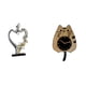 thumbnail image 1 of Figura de pareja besándose, estatua de pareja besándose, reloj de pared decorativo de gato, resina, madera, acrílico, adecuado para regalo de boda, de, 1 of 8