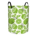 thumbnail image 2 of Balery Green Various Lemons Round Laundry Basket with Handles Waterproof Freestanding Laundry Hamper for Clothes Toys in the Dorm and Family-, 2 of 8