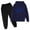 Navy, variant on Kid Pullover Hoodie Jogging Pants Suit for Boy Girls Letter Graphic Thermal Hoodie Boys Girls Pullover Hoodie Outfits Size (3-14T) Black, 3-4Y