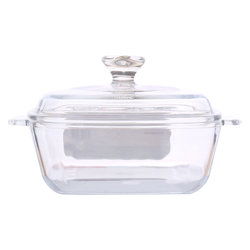 Clear Glass Bowl with Lid + Reviews