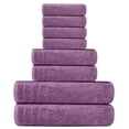 thumbnail image 4 of Tens Towels Juego de 8 Toallas, 2 XL de Baño, 2 de Mano, 4 Paños, Color Púrpura, 4 of 6