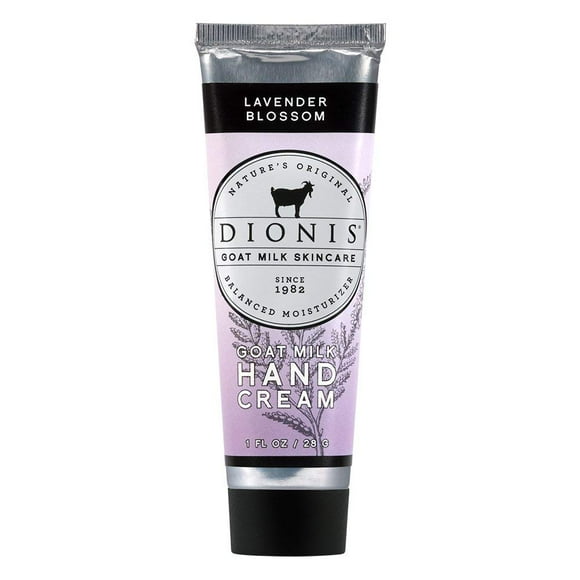 Crema de manos Dionis, leche de cabra, flor de lavanda, 30 ml