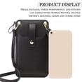thumbnail image 4 of Vegan Leather Womens Crossbody Cell Phone Purse Holder Wallet, 4 of 5