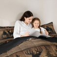 thumbnail image 4 of Homewish Wild Deer Elk 7 Pieces Bedding Comforter Set,Jungle Animal Full Bedding Set,Autumn Fall Leaves Fitted Sheet Flat Sheet For Boys Kids,Super Cozy Room Decor Reversible, 4 of 8