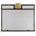 thumbnail image 1 of Minuteman SES-3830AP Pineapple Emblem Fireplace Screen, Antique Brass, 1 of 1