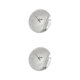 thumbnail image 4 of Yuarrent Reloj de pared islámico acrílico musulmán cuarto de niños dormitorio Eid decoración elegante plata Plata 2piezas, 4 of 4