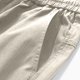 thumbnail image 3 of Pantalones de trabajo para hombre, de color liso, con cordón, cintura elástica y múltiples bolsillos, 3 of 7