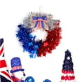 thumbnail image 5 of Boovnll Patriotic Wreath, 11" Handcrafted Red White Blue Plastic Ribbons Memorial Day Wreath, 4th of July Wreath for Indoor, Outdoor, Front Door, Fireplace, Wall Decor, 4th of July Decorations, 5 of 5