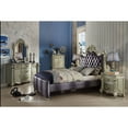 thumbnail image 2 of 2-Tone Gray Fabric & Champagne Full Bed, 2 of 2