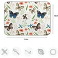 thumbnail image 4 of GZHJMY Fresh Floral Leaves Butterflies Absorbent Dish Drying Mat Microfiber Large Kitchen Countertop Table Protector Multi-Purpose Counter Rack Sink Drainer Pad (16” x 18”), 4 of 6